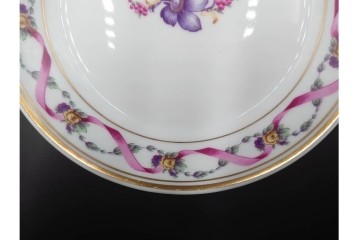 イタリア　Richard Ginori(リチャードジノリ)　インペロジュリエッタ　ピンクリボンと小花柄が可憐なトリオ4客セット　(R-085304)