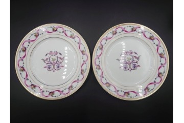 イタリア　Richard Ginori(リチャードジノリ)　インペロジュリエッタ　ピンクリボンと小花柄が可憐なトリオ4客セット　(R-085304)