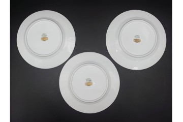 イタリア　Richard Ginori(リチャードジノリ)　インペロジュリエッタ　ピンクリボンと小花柄が可憐なトリオ3客セット　(R-085305)