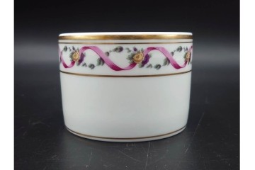 イタリア　Richard Ginori(リチャードジノリ)　インペロジュリエッタ　ピンクリボンと小花柄が可憐なトリオ3客セット　(R-085305)