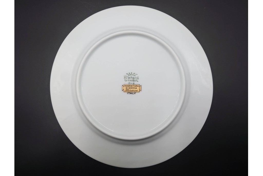 イタリア　Richard Ginori(リチャードジノリ)　インペロジュリエッタ　ピンクリボンと小花柄が可憐なトリオ3客セット　(R-085305)