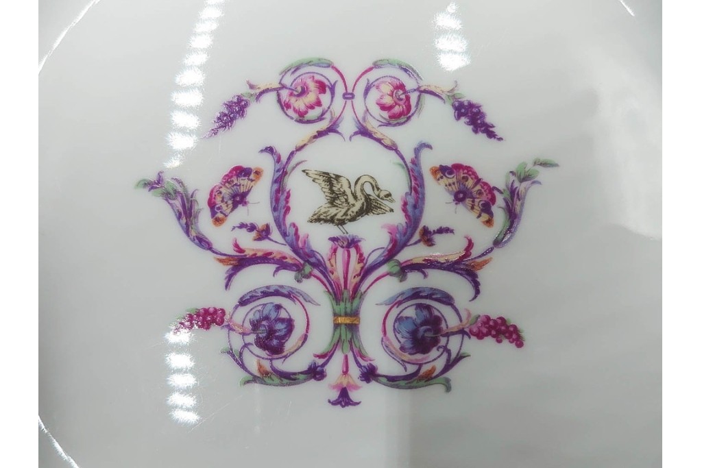 イタリア　Richard Ginori(リチャードジノリ)　インペロジュリエッタ　ピンクリボンと小花柄が可憐なトリオ3客セット　(R-085305)