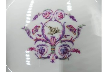 イタリア　Richard Ginori(リチャードジノリ)　インペロジュリエッタ　ピンクリボンと小花柄が可憐なトリオ3客セット　(R-085305)