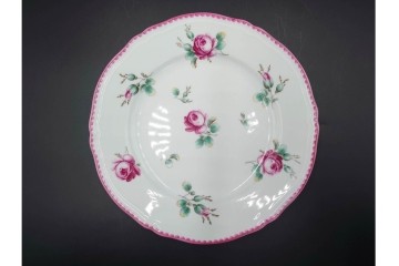 イタリア　Richard Ginori(リチャードジノリ)　アンティックローズ　可憐なバラが散りばめられたトリオ4客セット　(R-085307)