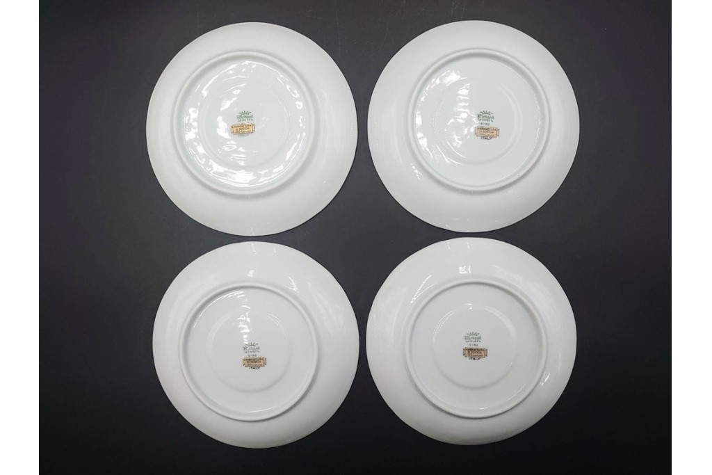 イタリア　Richard Ginori(リチャードジノリ)　アンティックローズ　可憐なバラが散りばめられたトリオ4客セット　(R-085307)