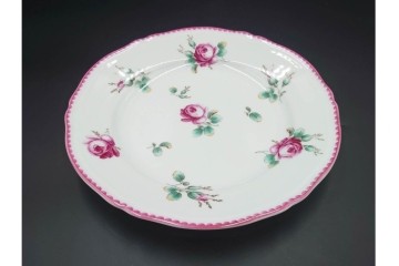 イタリア　Richard Ginori(リチャードジノリ)　アンティックローズ　可憐なバラが散りばめられたトリオ4客セット　(R-085307)