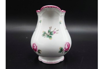 イタリア　Richard Ginori(リチャードジノリ)　アンティックローズ　ピンクの縁取りが上品なティーポット・シュガーポット・クリーマーセット　(R-085308)