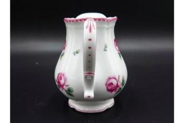 イタリア　Richard Ginori(リチャードジノリ)　アンティックローズ　ピンクの縁取りが上品なティーポット・シュガーポット・クリーマーセット　(R-085308)