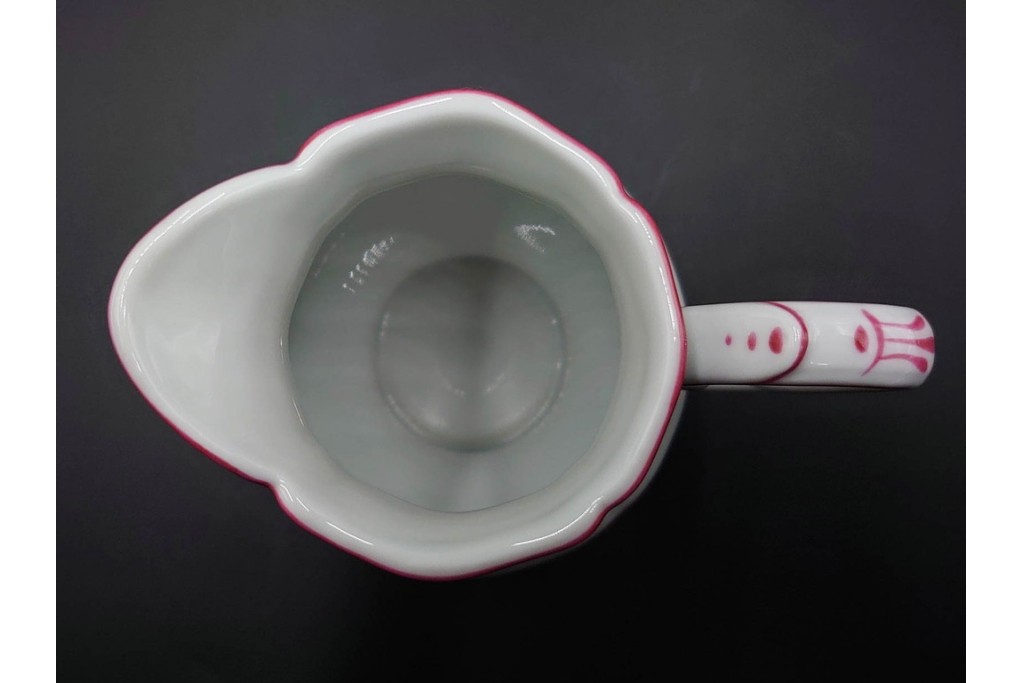 イタリア　Richard Ginori(リチャードジノリ)　アンティックローズ　ピンクの縁取りが上品なティーポット・シュガーポット・クリーマーセット　(R-085308)