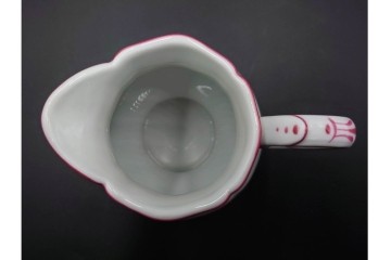 イタリア　Richard Ginori(リチャードジノリ)　アンティックローズ　ピンクの縁取りが上品なティーポット・シュガーポット・クリーマーセット　(R-085308)