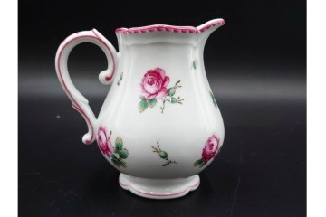 イタリア　Richard Ginori(リチャードジノリ)　アンティックローズ　ピンクの縁取りが上品なティーポット・シュガーポット・クリーマーセット　(R-085308)