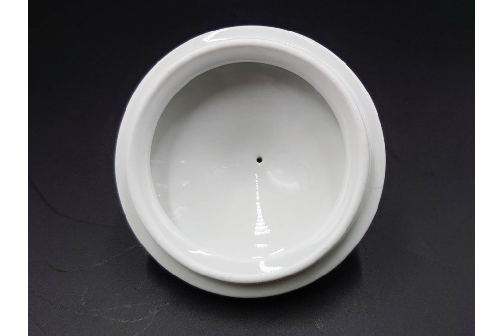 イタリア　Richard Ginori(リチャードジノリ)　アンティックローズ　ピンクの縁取りが上品なティーポット・シュガーポット・クリーマーセット　(R-085308)