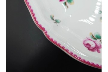 イタリア　Richard Ginori(リチャードジノリ)　アンティックローズ　可憐なバラがモチーフのコンポート・スプーンレストセット　(R-085309)