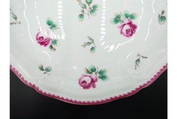 イタリア　Richard Ginori(リチャードジノリ)　アンティックローズ　可憐なバラがモチーフのコンポート・スプーンレストセット　(R-085309)