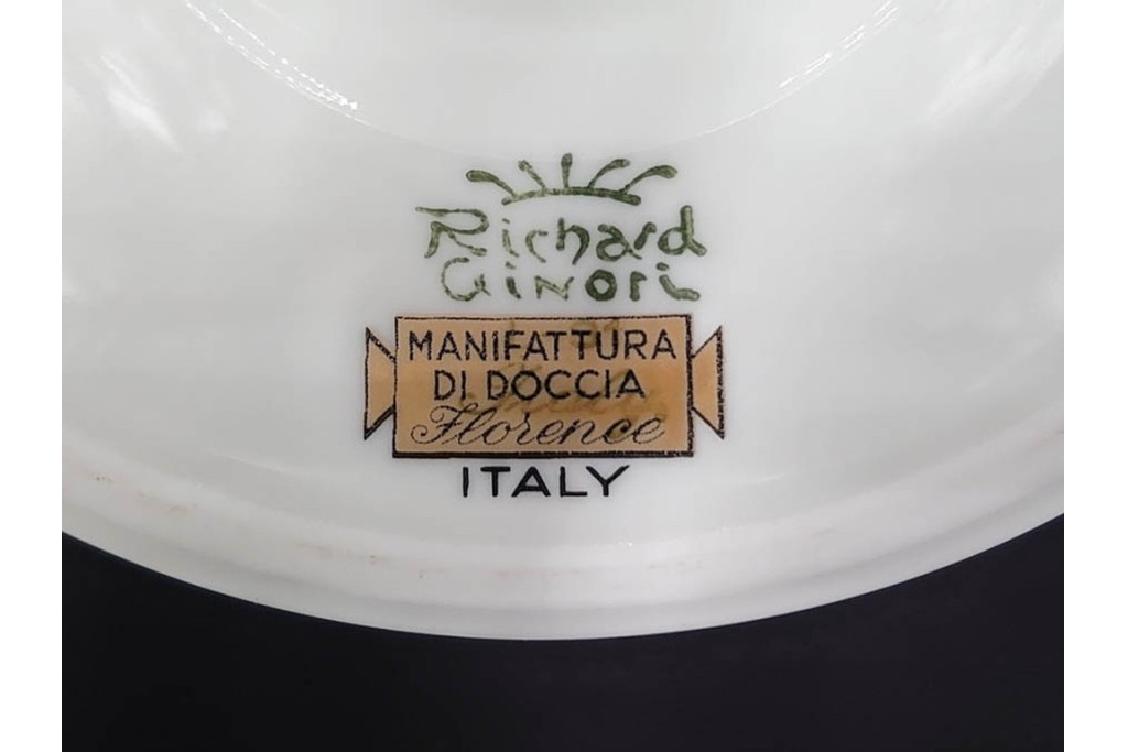 イタリア　Richard Ginori(リチャードジノリ)　アンティックローズ　可憐なバラがモチーフのコンポート・スプーンレストセット　(R-085309)