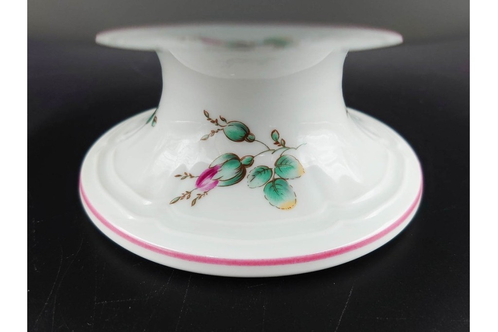 イタリア　Richard Ginori(リチャードジノリ)　アンティックローズ　可憐なバラがモチーフのコンポート・スプーンレストセット　(R-085309)