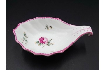 イタリア　Richard Ginori(リチャードジノリ)　アンティックローズ　可憐なバラがモチーフのコンポート・スプーンレストセット　(R-085309)