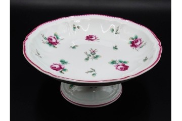 イタリア　Richard Ginori(リチャードジノリ)　アンティックローズ　可憐なバラがモチーフのコンポート・スプーンレストセット　(R-085309)
