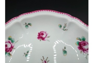 イタリア　Richard Ginori(リチャードジノリ)　アンティックローズ　可憐なバラがモチーフのコンポート・スプーンレストセット　(R-085309)