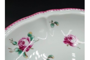 イタリア　Richard Ginori(リチャードジノリ)　アンティックローズ　可憐なバラがモチーフのコンポート・スプーンレストセット　(R-085309)