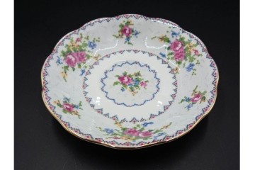 イギリス　ROYAL ALBERT(ロイヤルアルバート)　プチポワン　刺繍図案のような小花模様が可愛らしいカップ&ソーサー6客セット　(R-085310)