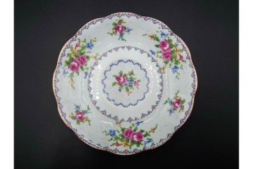 イギリス　ROYAL ALBERT(ロイヤルアルバート)　プチポワン　刺繍図案のような小花模様が可愛らしいカップ&ソーサー6客セット　(R-085310)