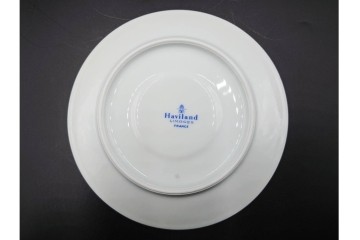 フランス　LIMOGES(リモージュ)　HAVILAND(アビランド)　Vieux Paris(ヴューパリ)　小花とリースが上品なトリオ4客セット　(R-085312)