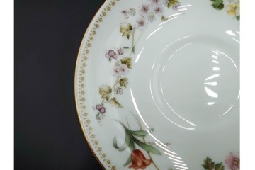 イギリス　WEDGWOOD(ウェッジウッド)　ミラベル　可憐な花模様が食卓を彩るトリオ4客セット　(R-085314)