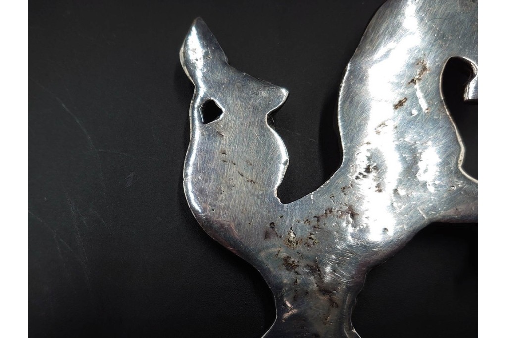 スペイン　VARO,S.A. VALENTI(バロッサバレンティ)　馬とユニコーンをかたどった金属製のトレイ・プレート・栓抜き3点セット　外箱付き　(R-085316)