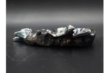 スペイン　VARO,S.A. VALENTI(バロッサバレンティ)　馬とユニコーンをかたどった金属製のトレイ・プレート・栓抜き3点セット　外箱付き　(R-085316)