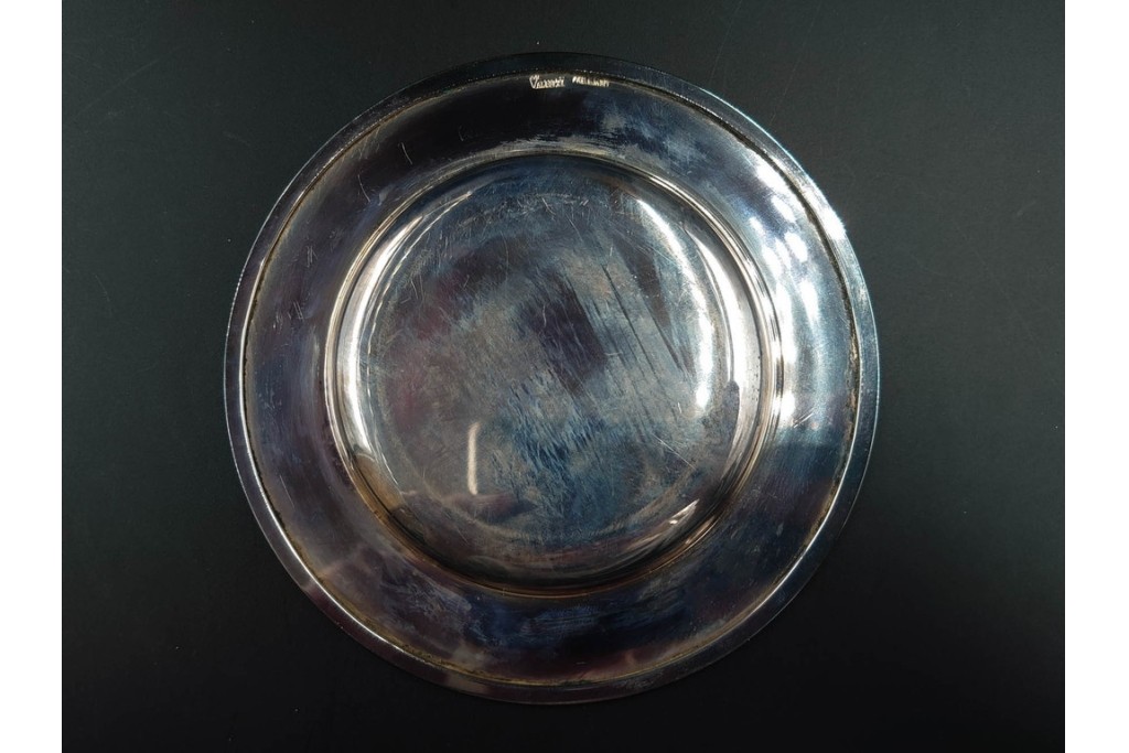 スペイン　VARO,S.A. VALENTI(バロッサバレンティ)　馬とユニコーンをかたどった金属製のトレイ・プレート・栓抜き3点セット　外箱付き　(R-085316)