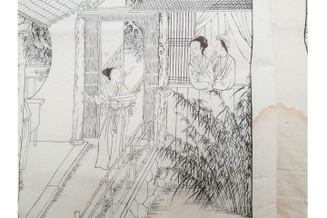 明治　東陽堂発行　「佩文斎耕織図」　木版　全46図揃　(R-085317)