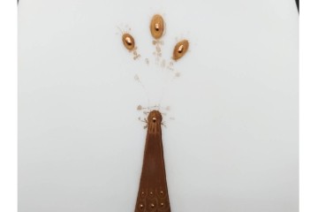 ドイツ製　Rosenthal(ローゼンタール)　QUATRE COULEURS　ビョルン・ヴィンブラッド　高さ約45㎝　金彩が美しい花瓶　(R-085318)