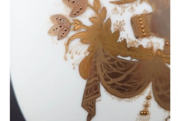 ドイツ製　Rosenthal(ローゼンタール)　QUATRE COULEURS　ビョルン・ヴィンブラッド　高さ約45㎝　金彩が美しい花瓶　(R-085318)