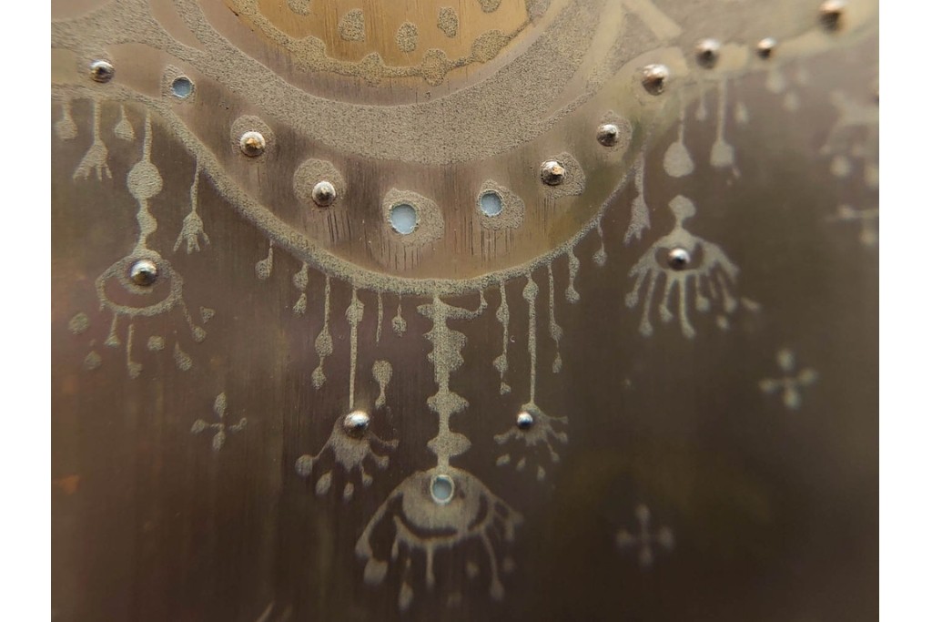 ドイツ製　Rosenthal(ローゼンタール)　QUATRE COULEURS　ビョルン・ヴィンブラッド　高さ約45㎝　金彩が美しい花瓶　(R-085318)