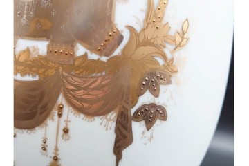 ドイツ製　Rosenthal(ローゼンタール)　QUATRE COULEURS　ビョルン・ヴィンブラッド　高さ約45㎝　金彩が美しい花瓶　(R-085318)