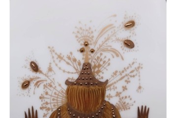 ドイツ製　Rosenthal(ローゼンタール)　QUATRE COULEURS　ビョルン・ヴィンブラッド　高さ約45㎝　金彩が美しい花瓶　(R-085318)