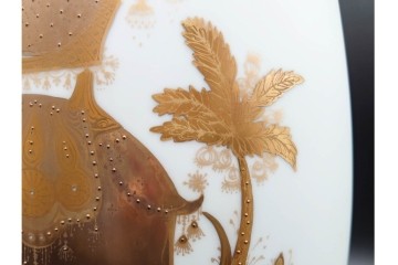 ドイツ製　Rosenthal(ローゼンタール)　QUATRE COULEURS　ビョルン・ヴィンブラッド　高さ約45㎝　金彩が美しい花瓶　(R-085318)