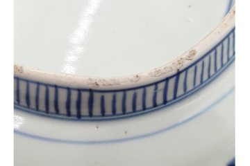 古伊万里　染付唐子絵皿(8.2寸)　染付十角皿(6.6寸)　金彩染錦皿(3.9寸)　サイズ違いの皿3枚セット　(R-085319)