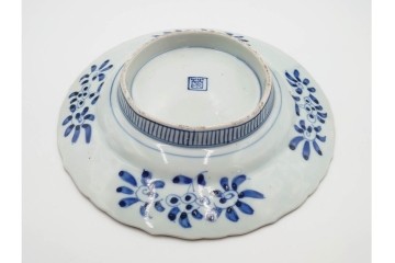 古伊万里　染付唐子絵皿(8.2寸)　染付十角皿(6.6寸)　金彩染錦皿(3.9寸)　サイズ違いの皿3枚セット　(R-085319)