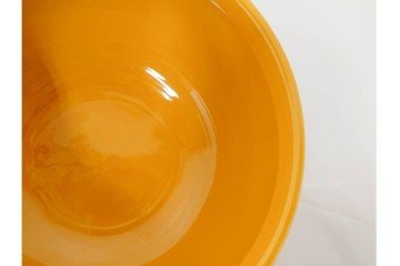 平安大示(手塚大示)　京焼　黄交趾荒磯の意匠が印象的な水指　共箱付き　(R-085320)