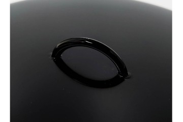 平安大示(手塚大示)　京焼　黄交趾荒磯の意匠が印象的な水指　共箱付き　(R-085320)