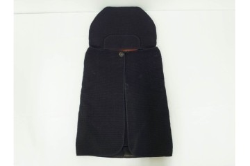 明治期　刺し子　迫力ある龍図が印象的な火消頭巾　(R-085321)