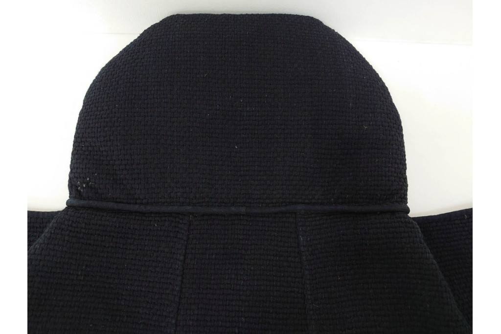 明治期　刺し子　迫力ある龍図が印象的な火消頭巾　(R-085321)