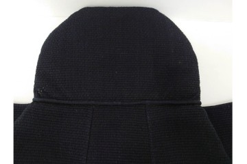 明治期　刺し子　迫力ある龍図が印象的な火消頭巾　(R-085321)