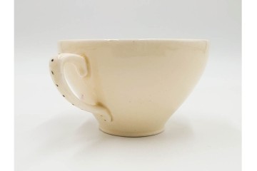 イギリスヴィンテージ　Susie Cooper(スージークーパー)　ツーリーフ　カップ&ソーサー・トリオ・プレート・トレイ　淡いピンクが可愛らしい洋食器セット　　(R-085322)