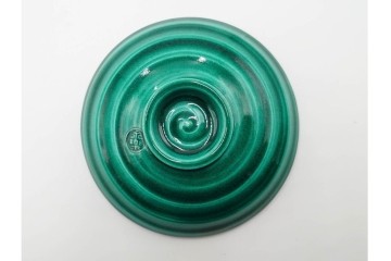 十六代 永楽善五郎　即全　赤磁松瓢花入と寿盃の3点セット　共箱付き　(R-085329)