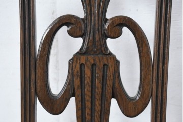 中古　美品　カリモク家具　domani(ドマーニ)　QUEENS LIFE(クイーンズライフ)　本革　上品なクラシカル装飾が映えるダイニングチェア3脚　セット現行定価約66万円相当　(R-085331)