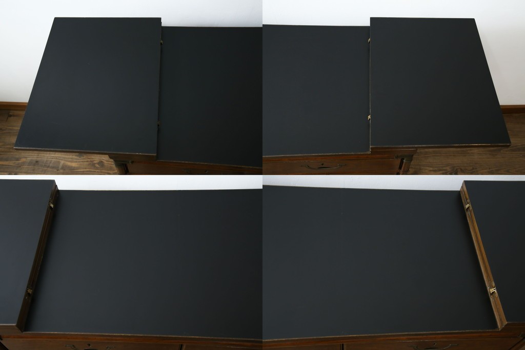 アメリカヴィンテージ　希少デザイン　DREXEL HERITAGE(ドレクセルヘリテイジ)　Accolade(アコレード)コレクション　天板拡張式　頑丈で質の高い作りのキャビネット　(R-085332)