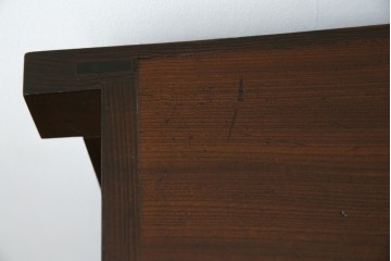 和製アンティーク　天板欅(ケヤキ)材　一枚板の風合い豊かな時代箪笥ローボード　(R-085333)